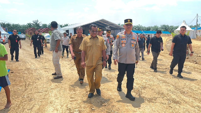 Hari Kedua Bertugas, Kapolda Aceh Tinjau Kesiapan Hunian Tetap di Aceh Tamiang
