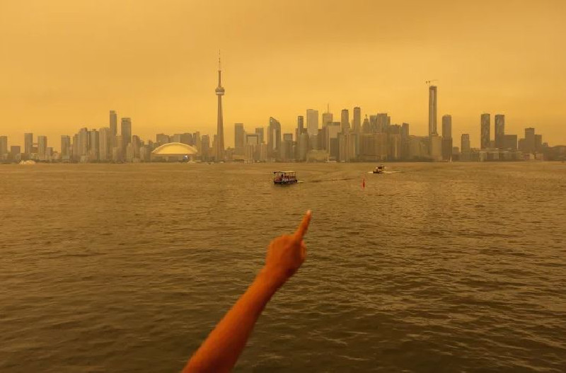 Kualitas Udara Toronto Masuk Level Berbahaya, Asap Kebakaran Hutan Capai Amerika Serikat