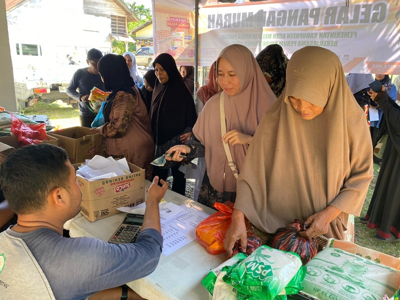 GPM Digelar di Darul Kamal, Warga Bisa Tebus Paket Sembako Rp215 Ribu