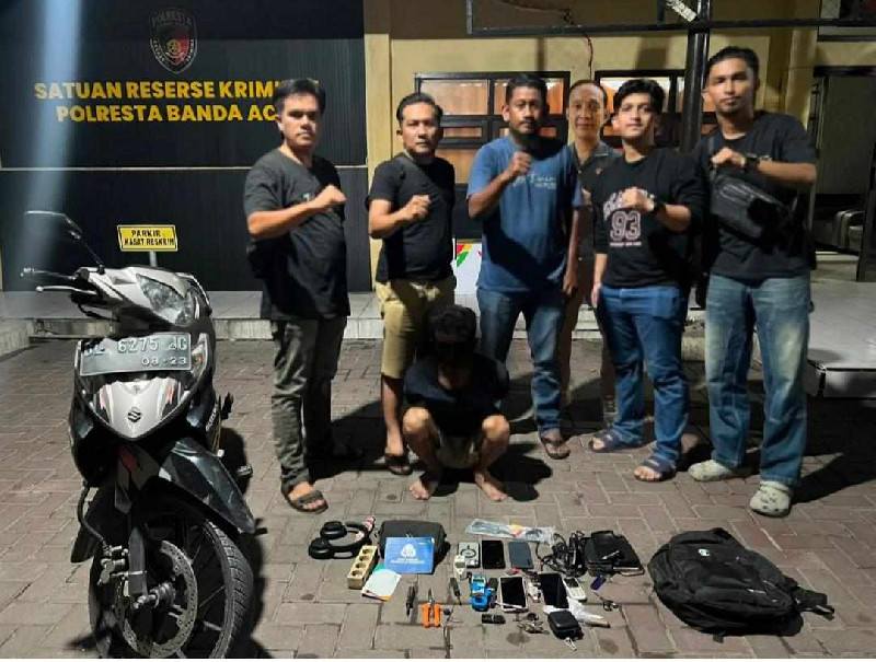 Residivis Asal Aceh Selatan Kembali Beraksi, Gasak 6 Handphone dan BPKB Motor