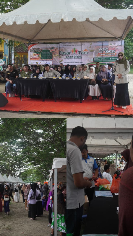 30 UMKM dan Petani Ramaikan Pasar Tani Aceh di Lhokseumawe, Produk Lokal Diserbu Pembeli