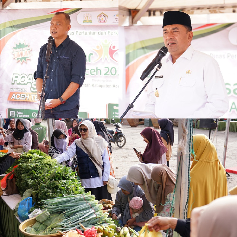 Warga Takengon Berburu Bawang Merah Murah di Pasar Tani Aceh Roadshow