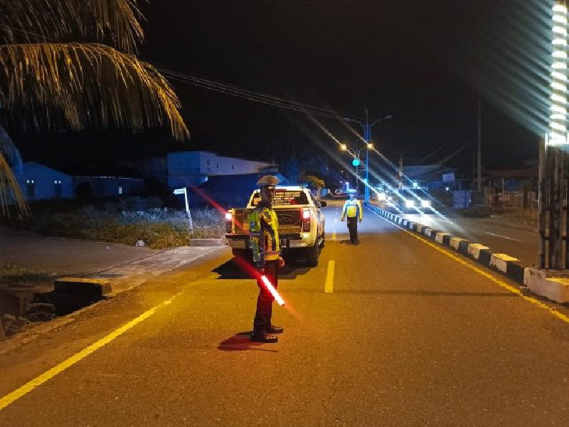 Polres Aceh Barat Cegah Balap Liar, Patroli Dini Hari Sasar Jalan Iskandar Muda
