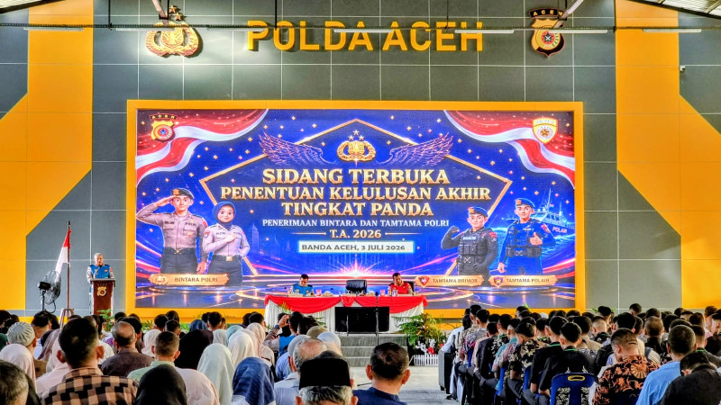 Polda Aceh Umumkan 190 Calon Bintara dan Tamtama Polri Lulus Tingkat Panda 2026