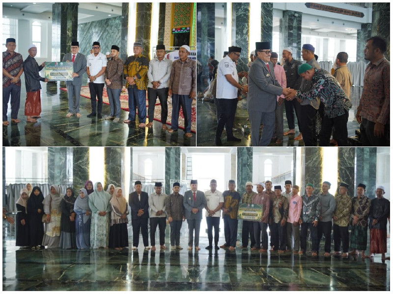 Bupati Nagan Raya Serahkan Bantuan Rp149,8 Juta untuk 27 Lembaga Keagamaan