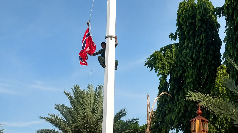 Turunkan Bendera Bulan Bintang, Dua Prajurit Kodam IM Naik Pangkat