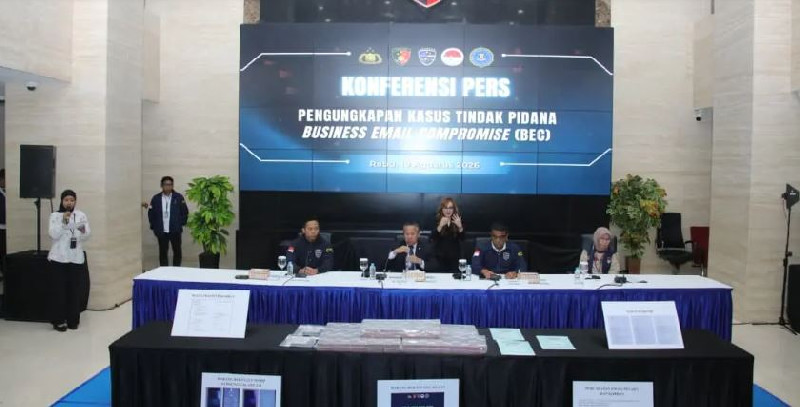 Perusahaan AS Tertipu Rp5,6 Miliar Lewat Email, Bareskrim Tangkap 2 Pelaku