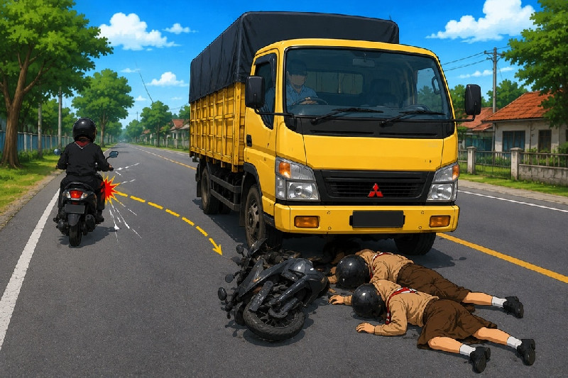 Dua Siswi Tewas dalam Kecelakaan di Jalan Lhoksukon