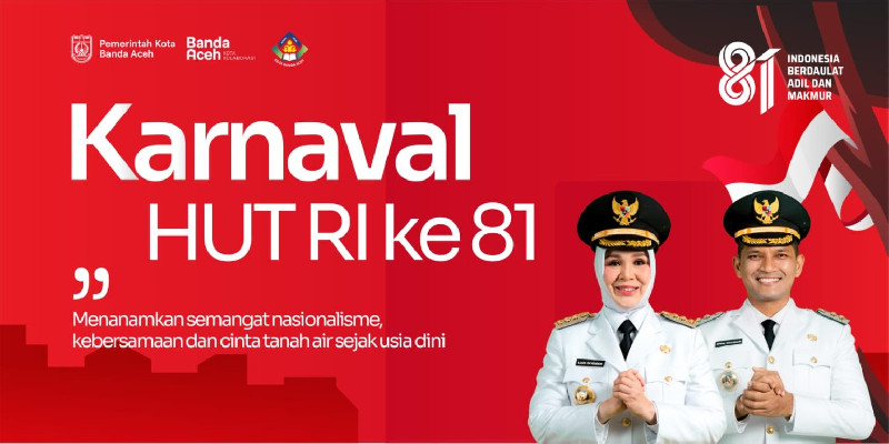 Besok, 12 Ribu Peserta Bakal Meriahkan Karnaval Kemerdekaan di Banda Aceh
