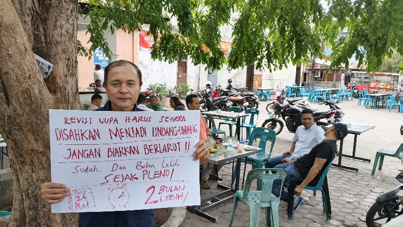 Aksi Tunggal di Banda Aceh, Warga Desak Revisi UUPA Segera Disahkan