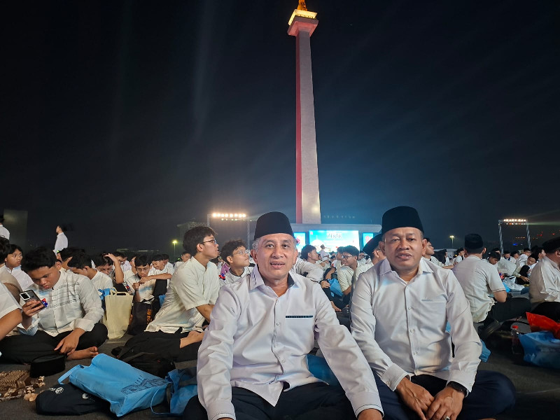 Prof Khairuddin dan Hilmi Hadiri Zikir Kebangsaan di Monas, UIN Ar-Raniry Perkuat Pesan Persatuan