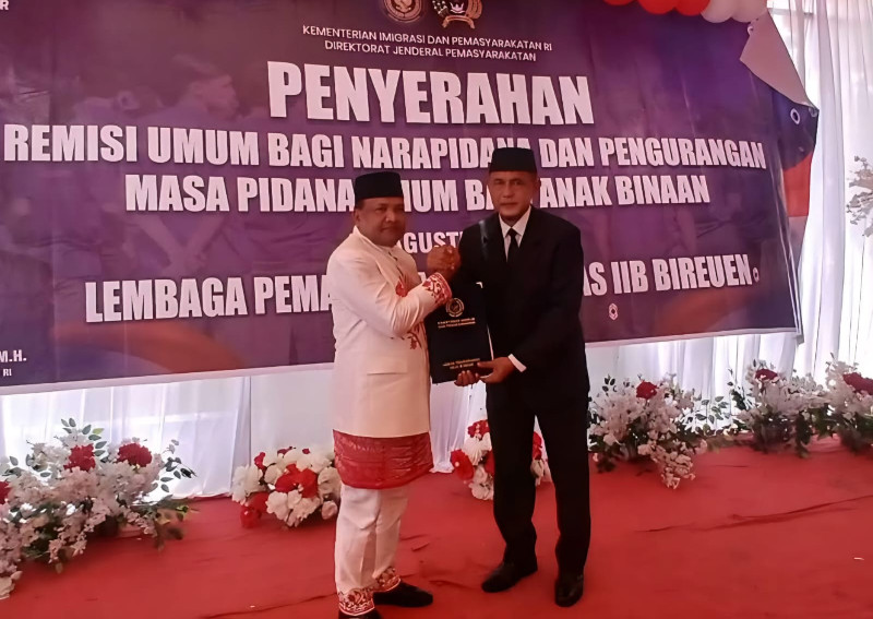217 Narapidana Lapas Bireuen Dapat Remisi HUT RI, Satu Orang Langsung Bebas