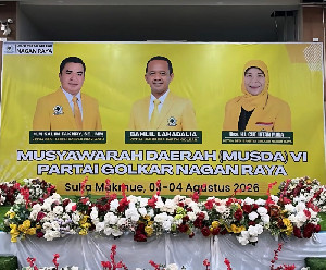 Nahkodai Golkar Nagan Raya, TRK Pasang Target 8 Kursi DPRK pada Pileg 2029