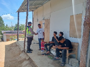 41 KK Korban Bencana Tempati Huntara, Polsek Pintu Rime Gayo Pastikan Kebutuhan Dasar Terpenuhi