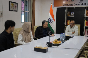 Staf Khusus Wali Nanggroe Bahas Penguatan Kerja Sama Strategis Aceh&ndash;India dengan Konsul Jenderal India