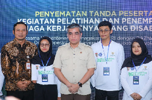 Menaker: Penyandang Disabilitas Harus Punya Kesempatan Kerja yang Sama