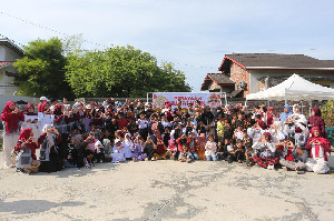 Semarak HUT ke-81 RI di Kampung Pemulung Banda Aceh, Anak-anak Tampilkan Kreativitas