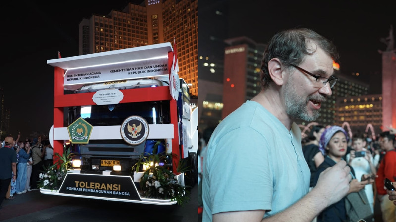 Wisatawan Jerman Nikmati Karnaval Kemerdekaan di Bundaran HI, Kagumi Toleransi Indonesia