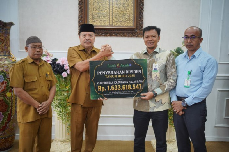 Pemkab Nagan Raya Terima Dividen Rp1,63 Miliar dan Zakat Rp400 Juta dari BAS