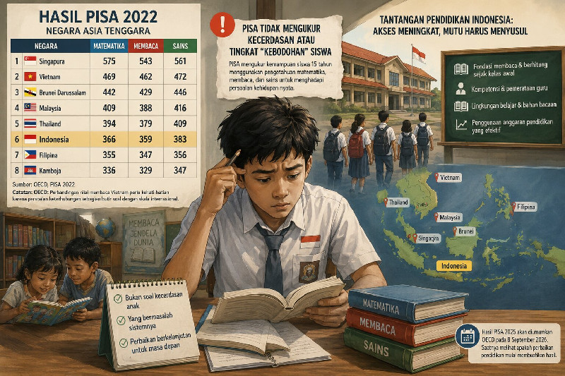 Benarkah Pelajar Indonesia Terbodoh di Asia Tenggara? Ini Faktanya