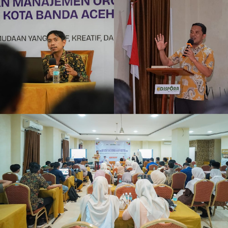 50 Pemuda Ikut Pelatihan Manajemen Organisasi, Dispora Banda Aceh Tekankan Kemandirian OKP
