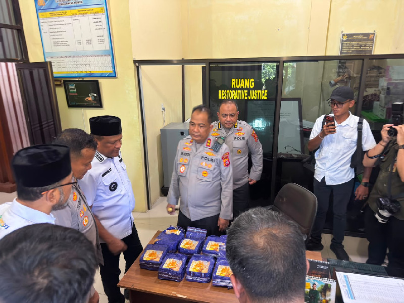 Polres Bireuen Gagalkan Peredaran 10,6 Kilogram Sabu, Dua Tersangka Ditangkap