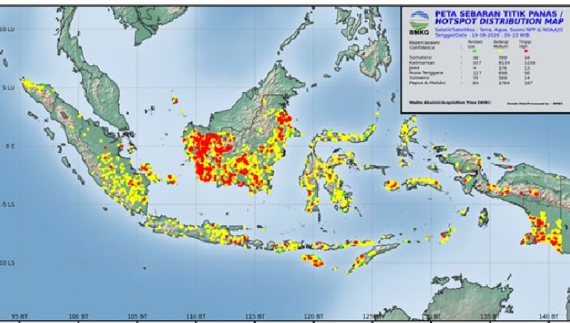 Karhutla Ancam Sumatra, Jawa, dan Kalimantan, Ini Wilayah Rawan