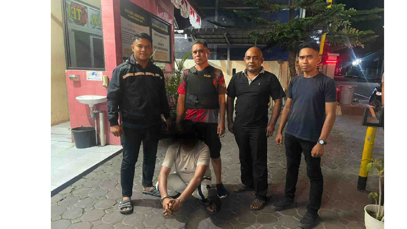 Polsek Lueng Bata Amankan Terduga Pelaku Penipuan dan Penggelapan Tujuh Ekor Lembu