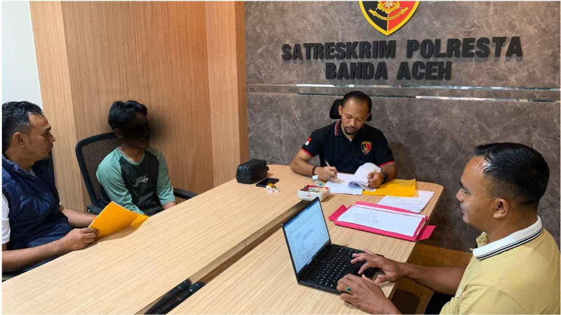 Diduga Gelapkan Uang Rp68 Juta, Seorang Pemuda Ditahan di Polresta Banda Aceh