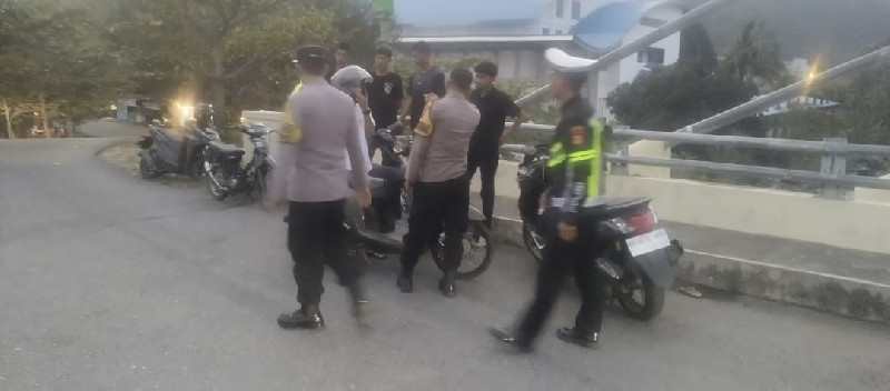 Satlantas Polres Aceh Selatan Tertibkan 5 Motor Berknalpot Brong di RTH Tapaktuan