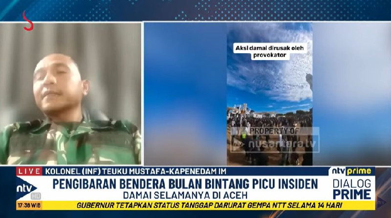 Kodam IM Sebut Kericuhan 15 Agustus Dipicu Provokasi Pengibaran Bendera Bulan Bintang