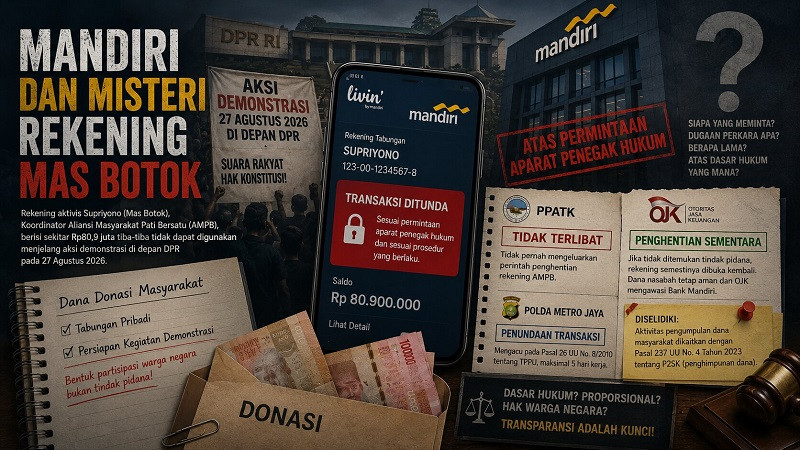 Mandiri dan Misteri Rekening Mas Botok