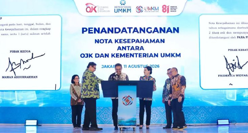 Kementerian UMKM-OJK Perkuat Akses Pembiayaan, UMKM Didorong Naik Kelas