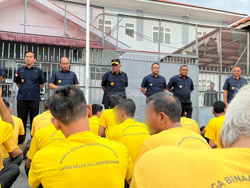 Overcrowding, 460 Narapidana Lapas Lhokseumawe Dipindahkan ke Gedung Baru Punteut