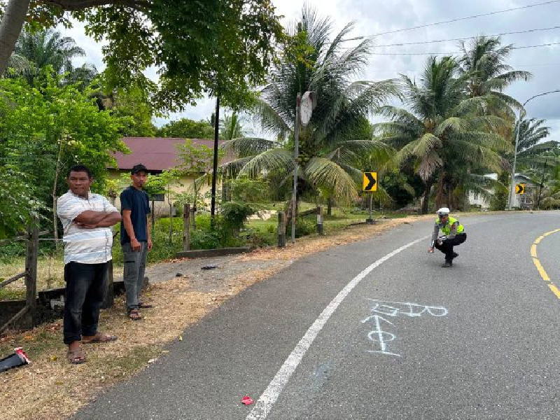 Kecelakaan Maut di Samatiga Aceh Barat, Pengendara Honda Supra Tewas Ditabrak Dump Truck