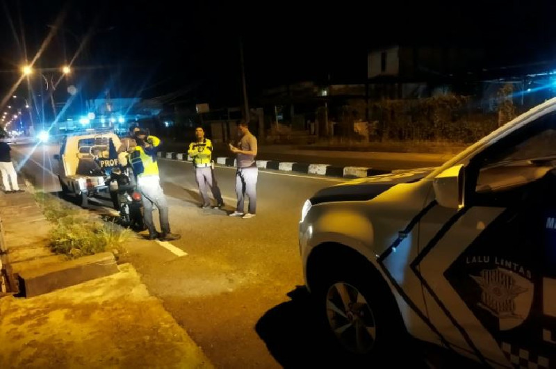 Polisi Tertibkan Knalpot Brong di Meulaboh, 5 Pengendara Ditilang