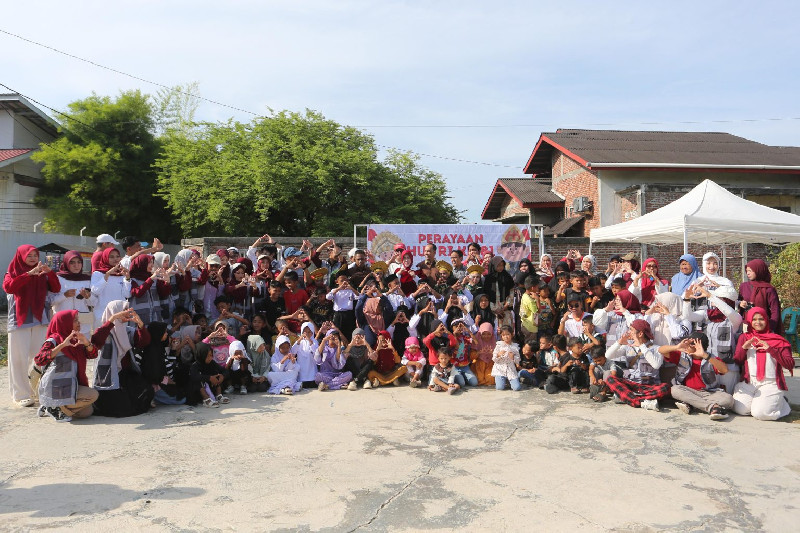 Semarak HUT ke-81 RI di Kampung Pemulung Banda Aceh, Anak-anak Tampilkan Kreativitas