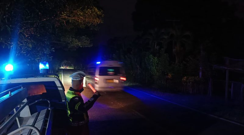 Satlantas Polres Nagan Raya Patroli Malam, Antisipasi Balap Liar dan Kecelakaan
