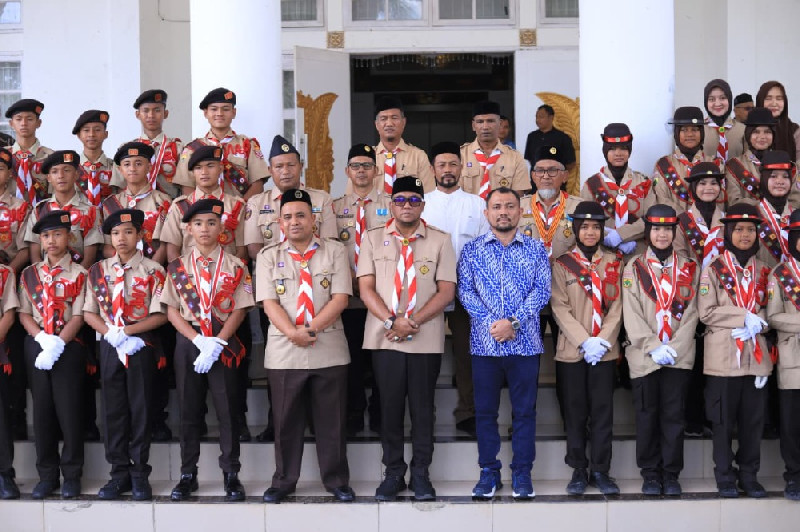 32 Pramuka Nagan Raya Dilepas ke Jambore Nasional XII 2026