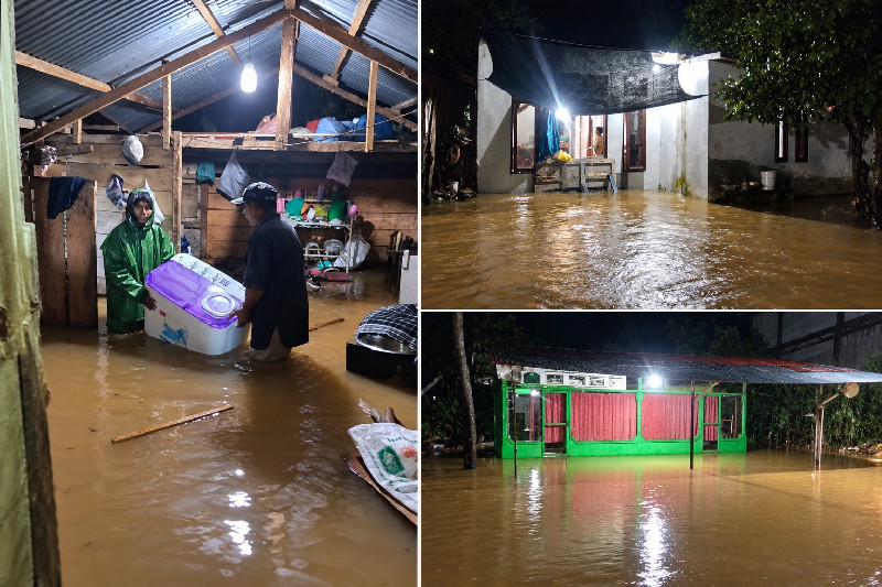 Banjir Terjang Tujuh Kecamatan di Abdya, Warga Mengungsi