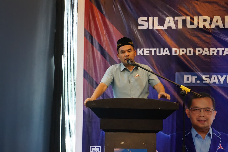 Pidato Perdana Sayuti, Ungkap Empat PR Besar Demokrat Aceh