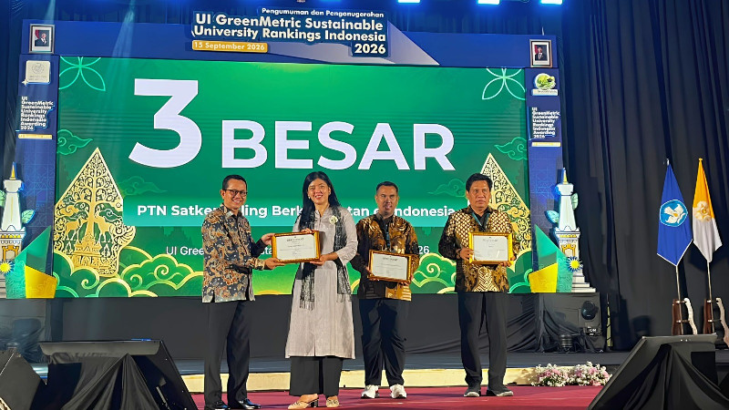 Wujudkan Komitmen Lingkungan Berkelanjutan, UTU Sabet Juara 1 PTN Satker UI GreenMetric 2026