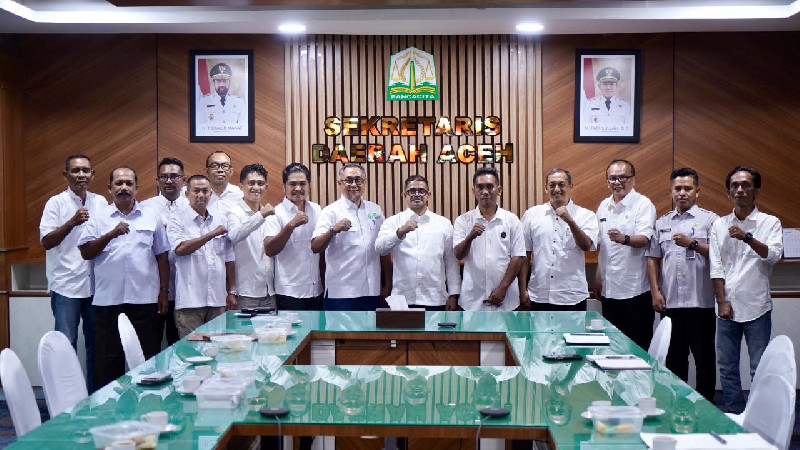Plt. Sekda Aceh Terima Audiensi Forum Pimred Multimedia Indonesia-Aceh