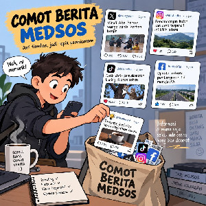 Comot Berita di Medsos, Bisa Berujung Perkara