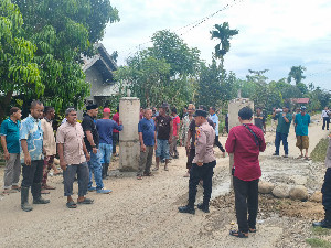 Protes Jalan Rusak, Warga Palang Ruas Lhoksukon-Buket Hagu