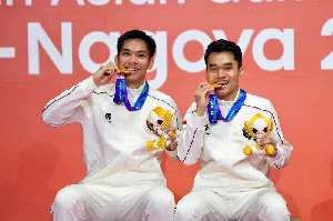 Emas Leo/Daniel Bawa Indonesia Selangkah Lagi Capai Target 4 Emas Asian Games 2026