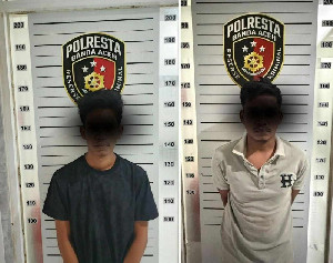 Polisi Tangkap Dua Terduga Pelaku Penggelapan Motor Milik Anggota TNI di Aceh Besar