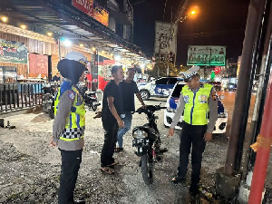 Patroli Malam di Meulaboh, Polisi Tilang 4 Pengendara dan Beri 10 Teguran