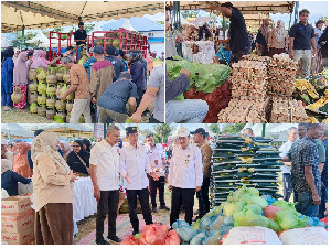 Road Show Pasar Tani Aceh di Aceh Barat Diserbu Warga, Omzet Tembus Rp115 Juta