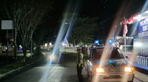 Satlantas Polres Nagan Raya Patroli Malam, Sasar Lokasi Rawan Balap Liar
